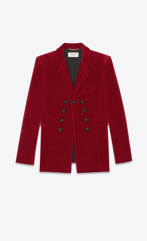 Blazer in antiqued velvet
